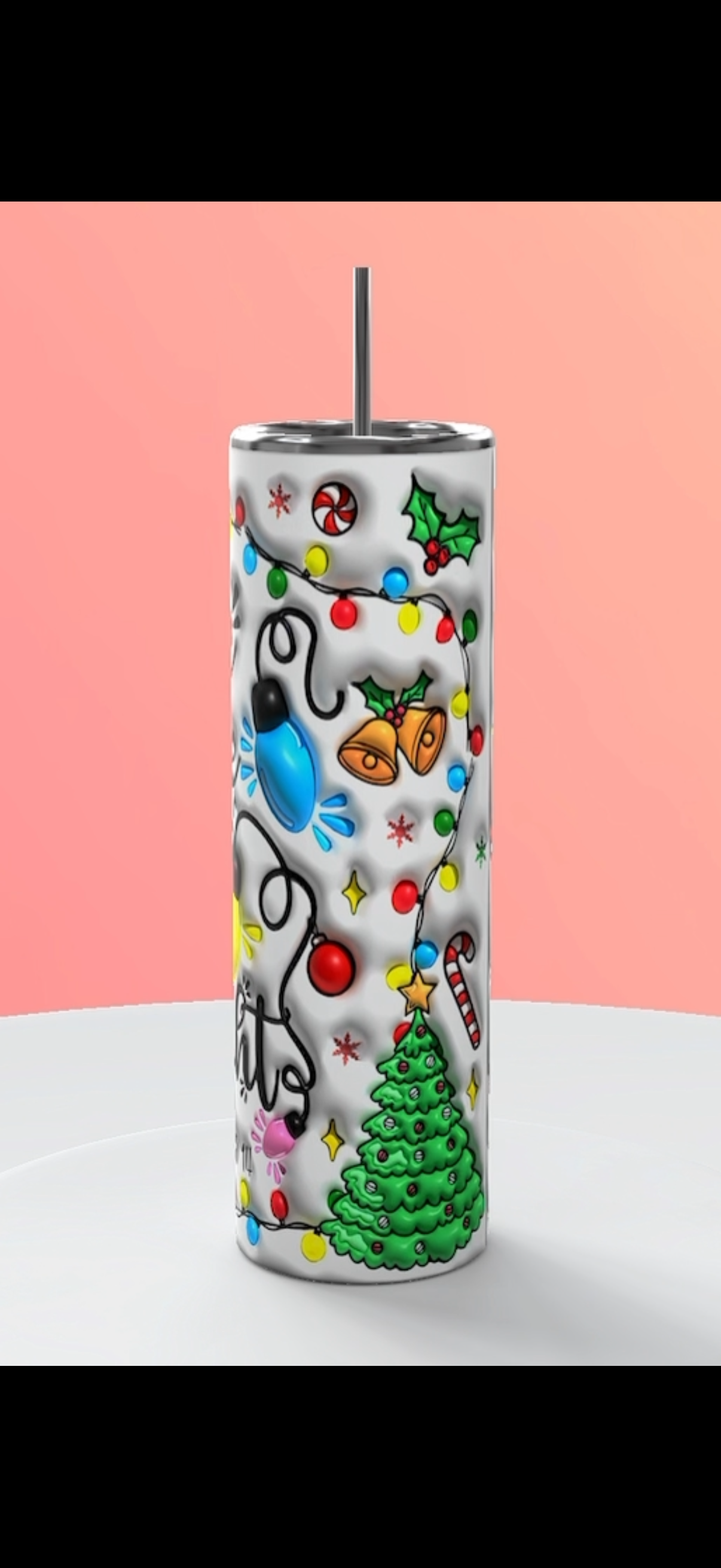 “Be The Light” Xmas tumbler