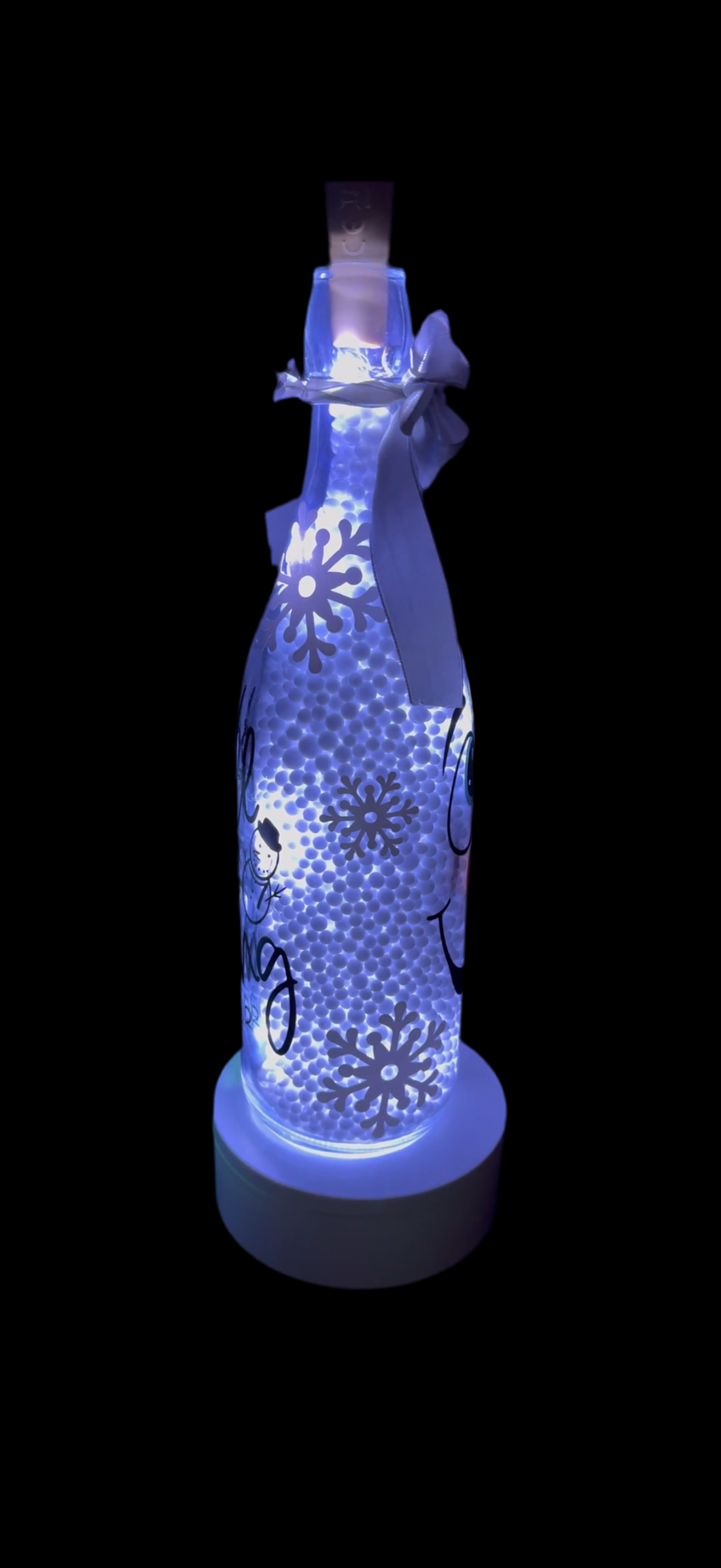 Xmas light up bottle