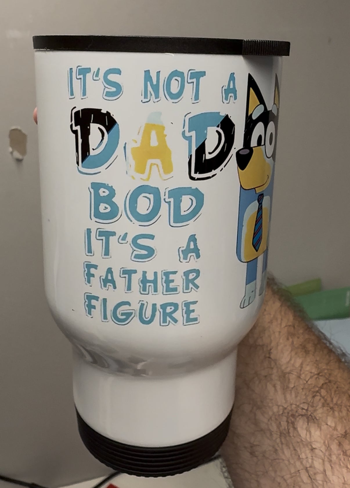 It’s not a dad bod, it’s a father figure - 14oz stainless steel travel mug