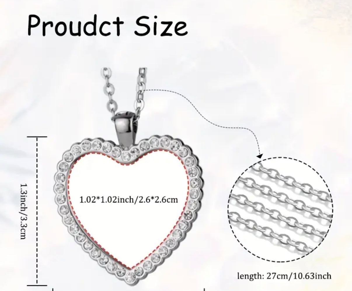 Love Heart Necklace - Customisable