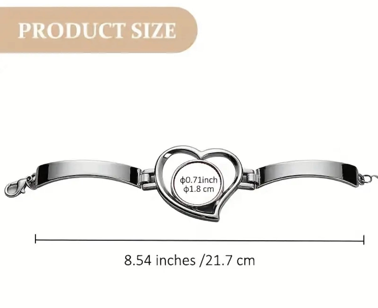 Love Heart Designed Bracelet - Customisable