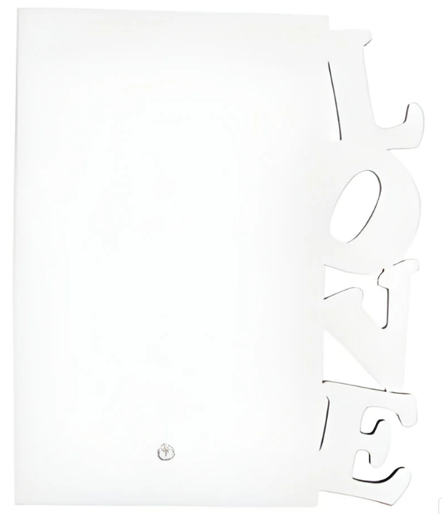 Photo Panel - MDF Photo Frame with Stand - 5" x 7 - LOVE BORDER - Customisable