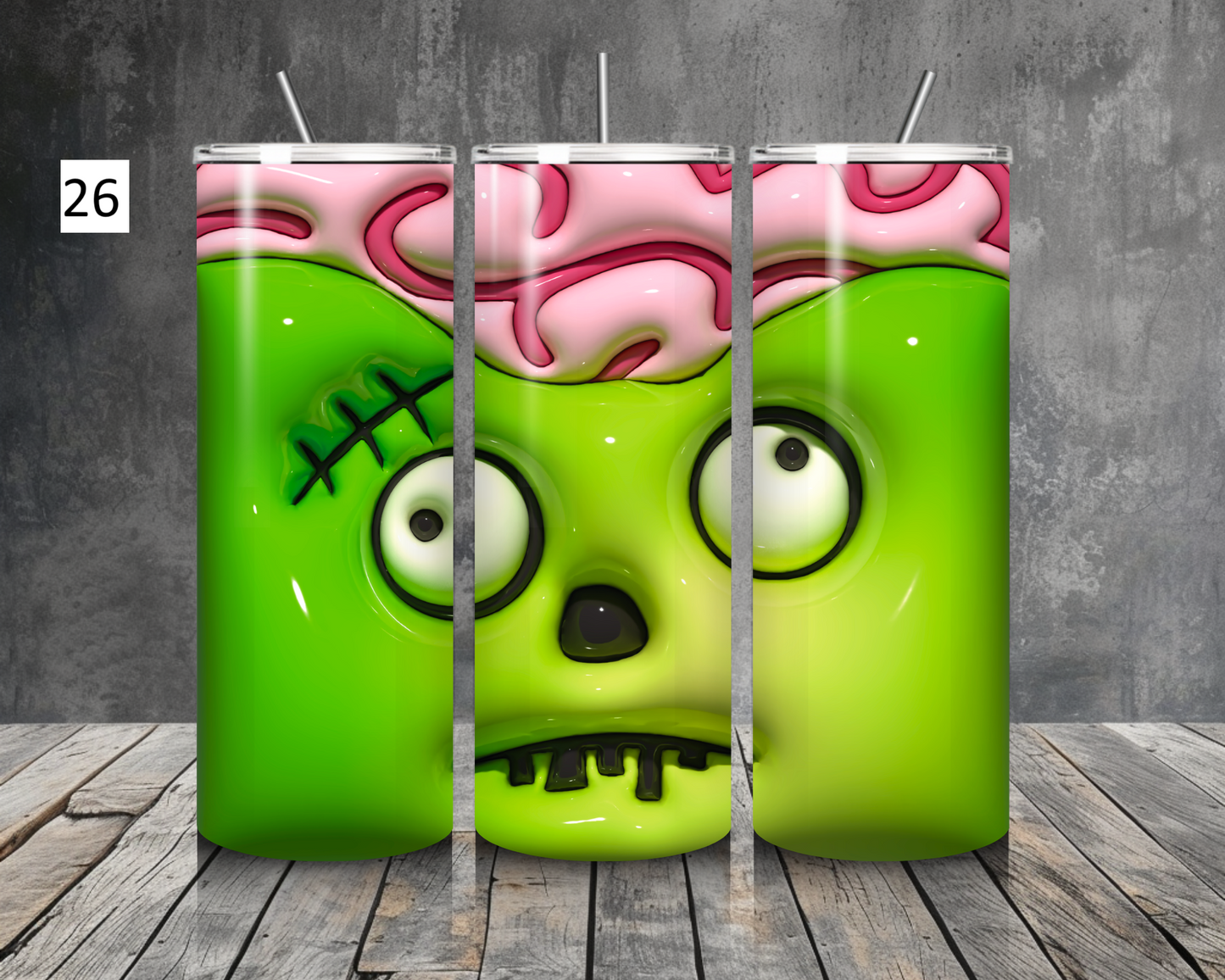 Spooky Halloween inspired 20oz stainless steel tumbler (various colours)