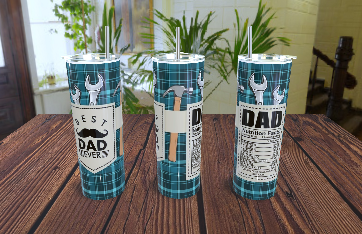 Fathers 20oz stainless steel tumblers - customisable