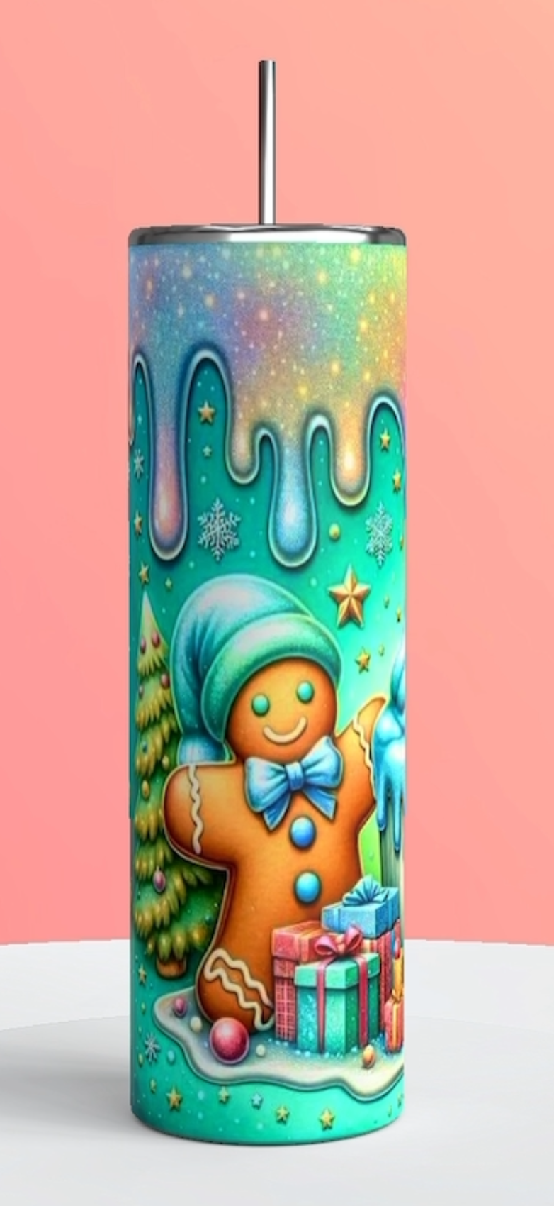 Gingerbread Man - 20oz stainless steel tumbler