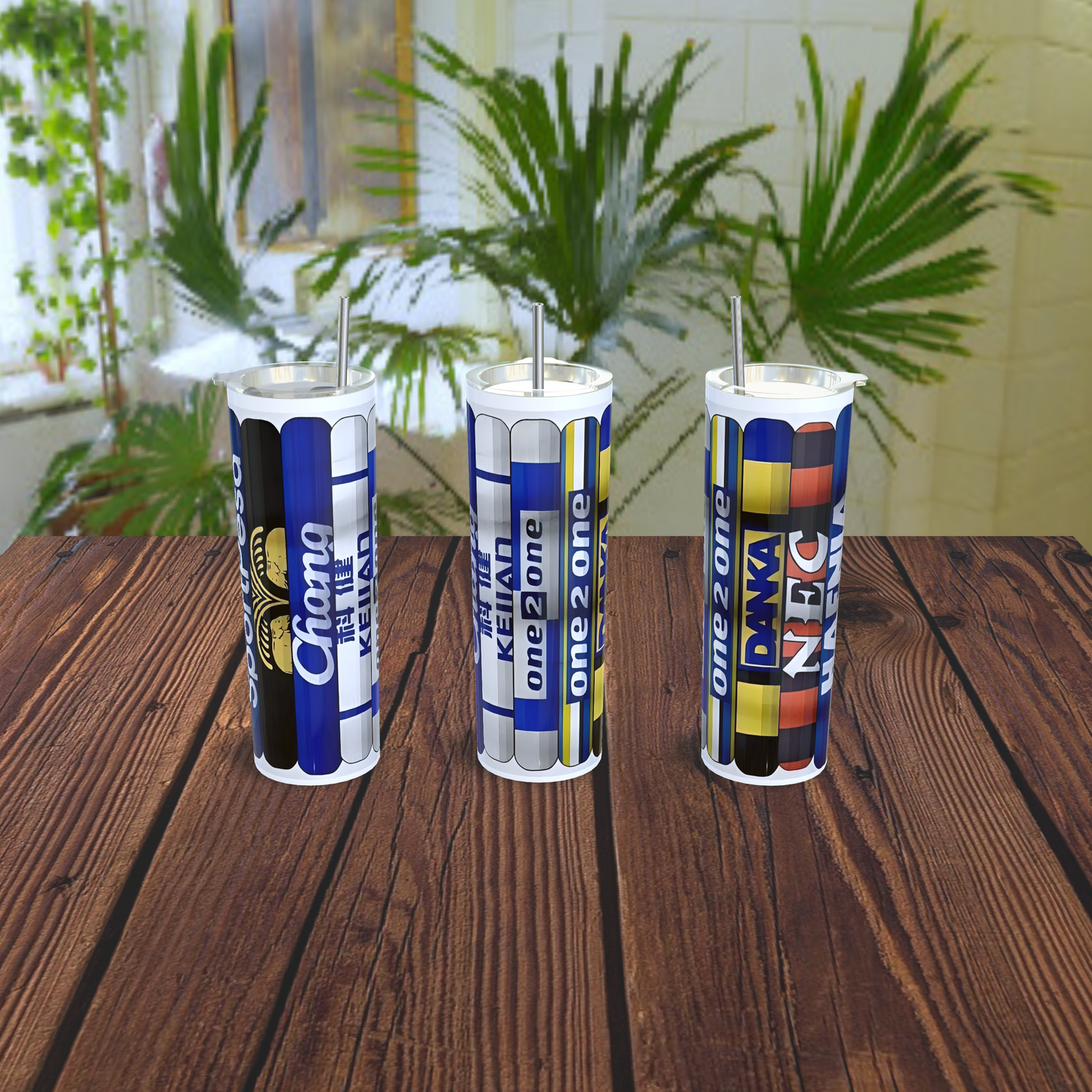 Retro football sponsor designed 20oz stainless steel tumblers - various designs