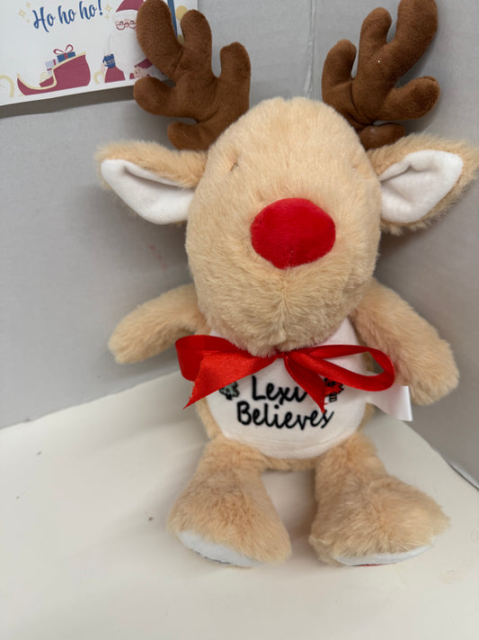 Xmas Reindeer Plush teddy bear