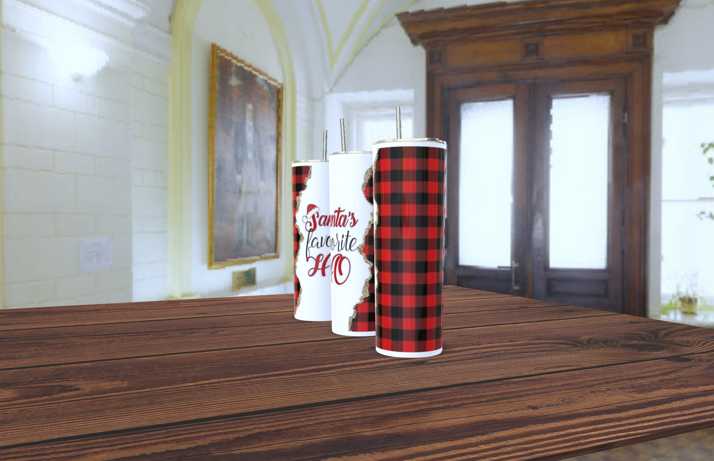 Santas Favorite Ho - 20oz stainless steel tumbler - Customisable