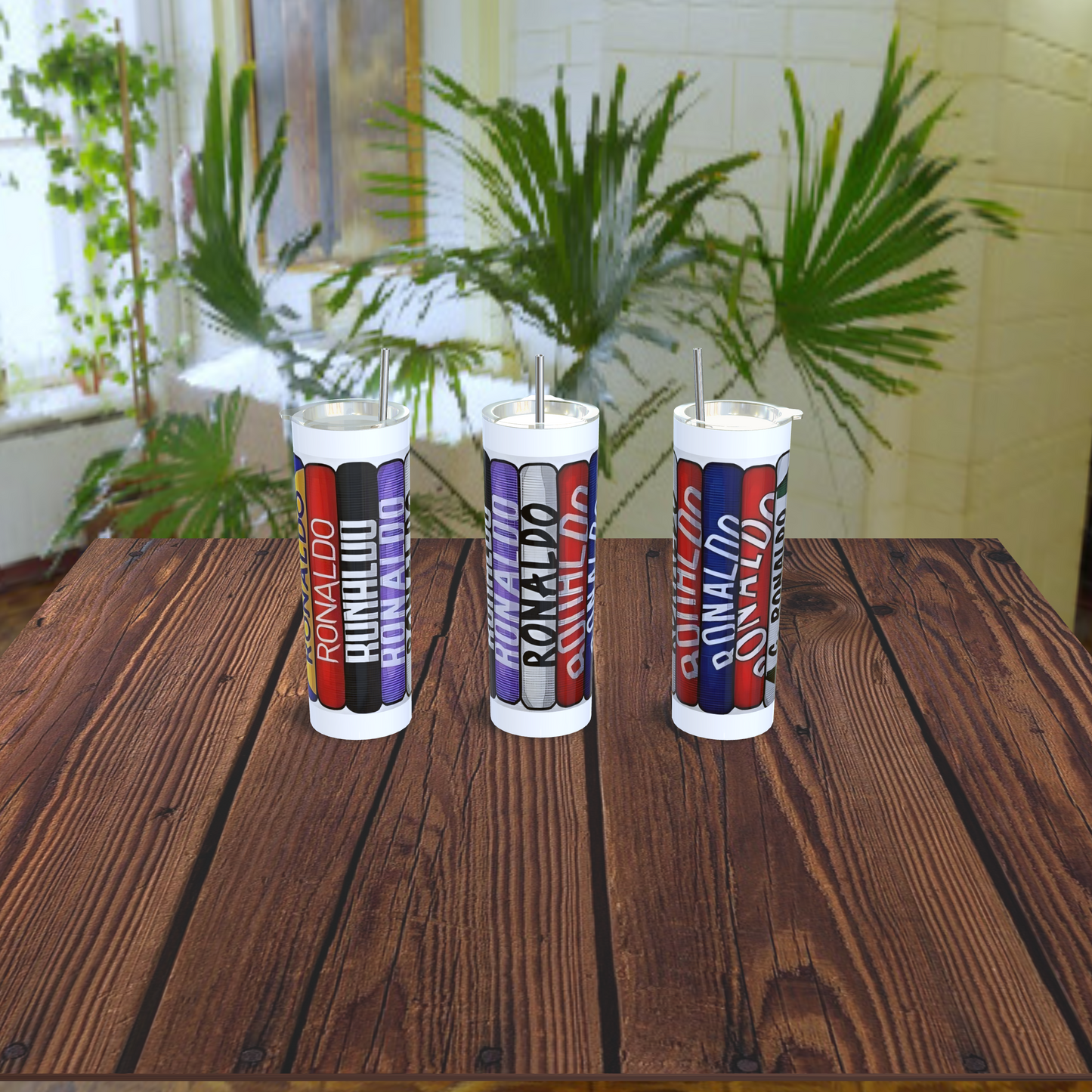 Retro football sponsor designed 20oz stainless steel tumblers - various designs