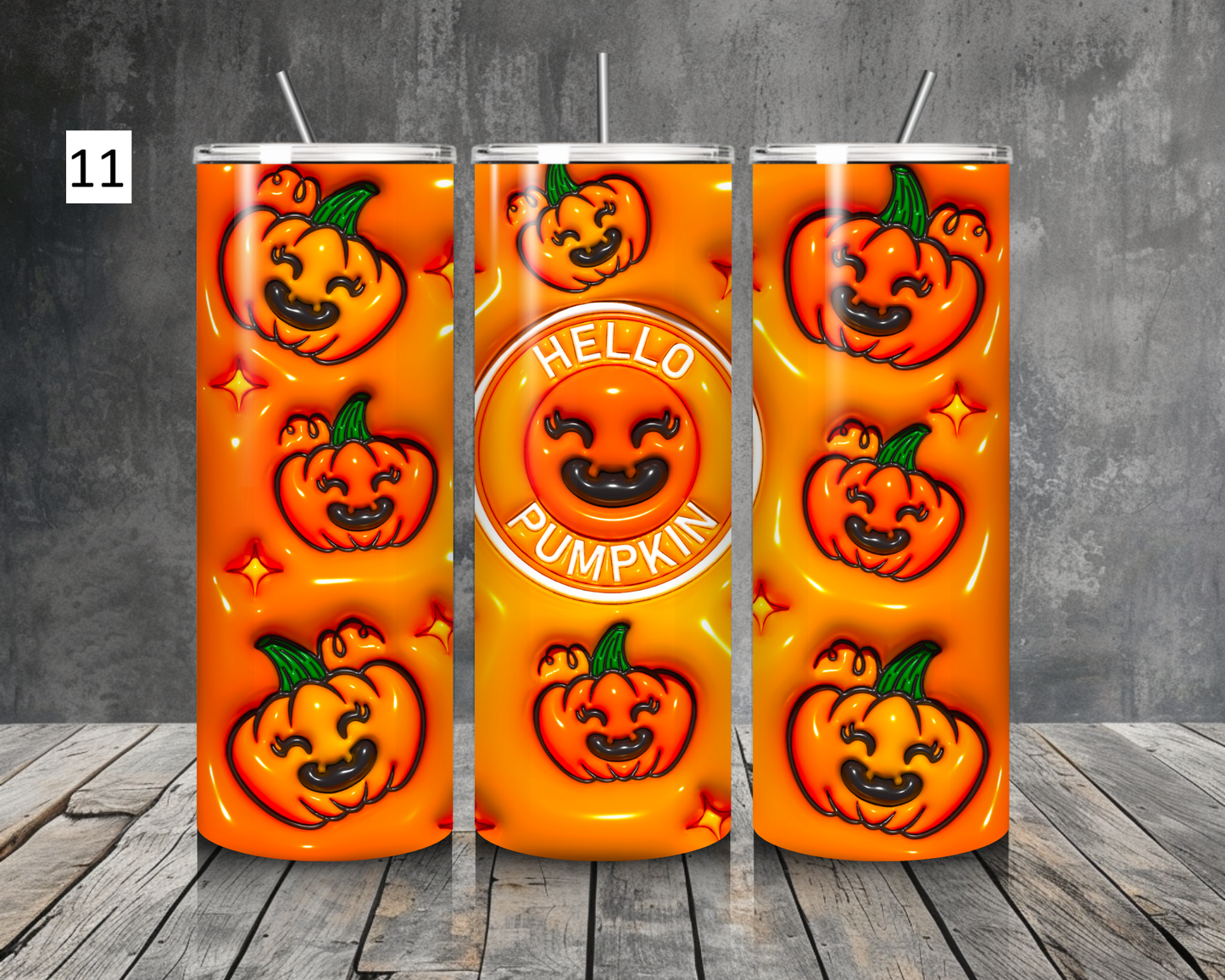 Spooky Halloween inspired 20oz stainless steel tumbler (various colours)