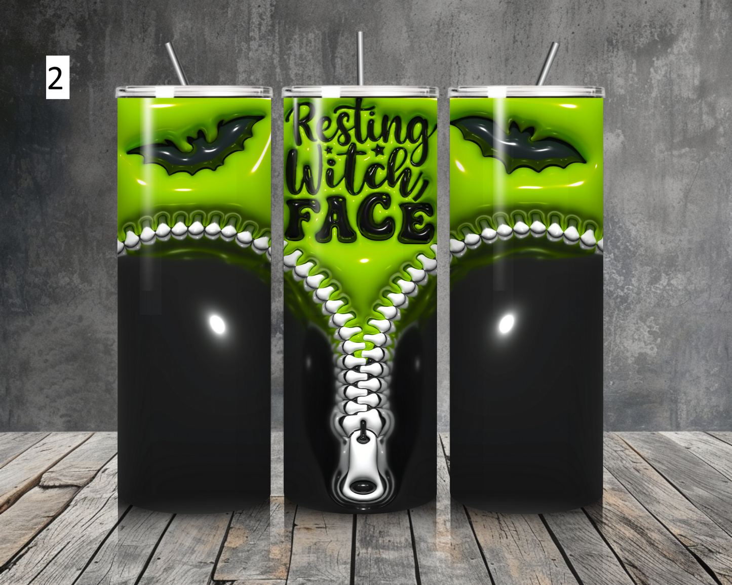 Spooky Halloween inspired 20oz stainless steel tumbler (various colours)