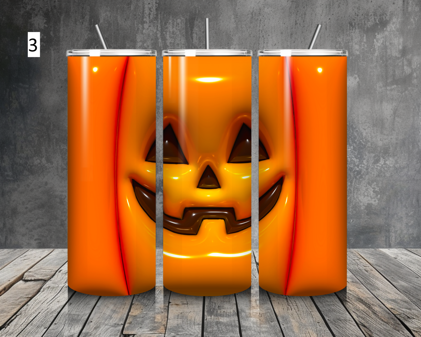 Spooky Halloween inspired 20oz stainless steel tumbler (various colours)