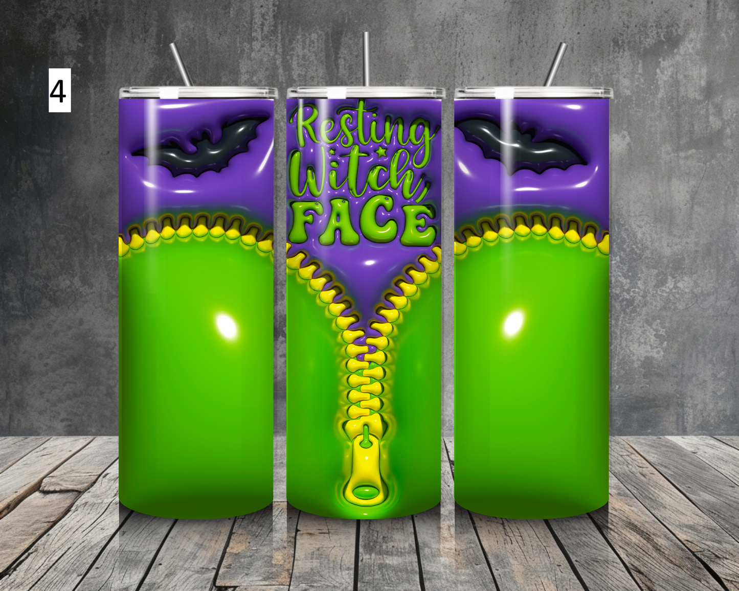 Spooky Halloween inspired 20oz stainless steel tumbler (various colours)