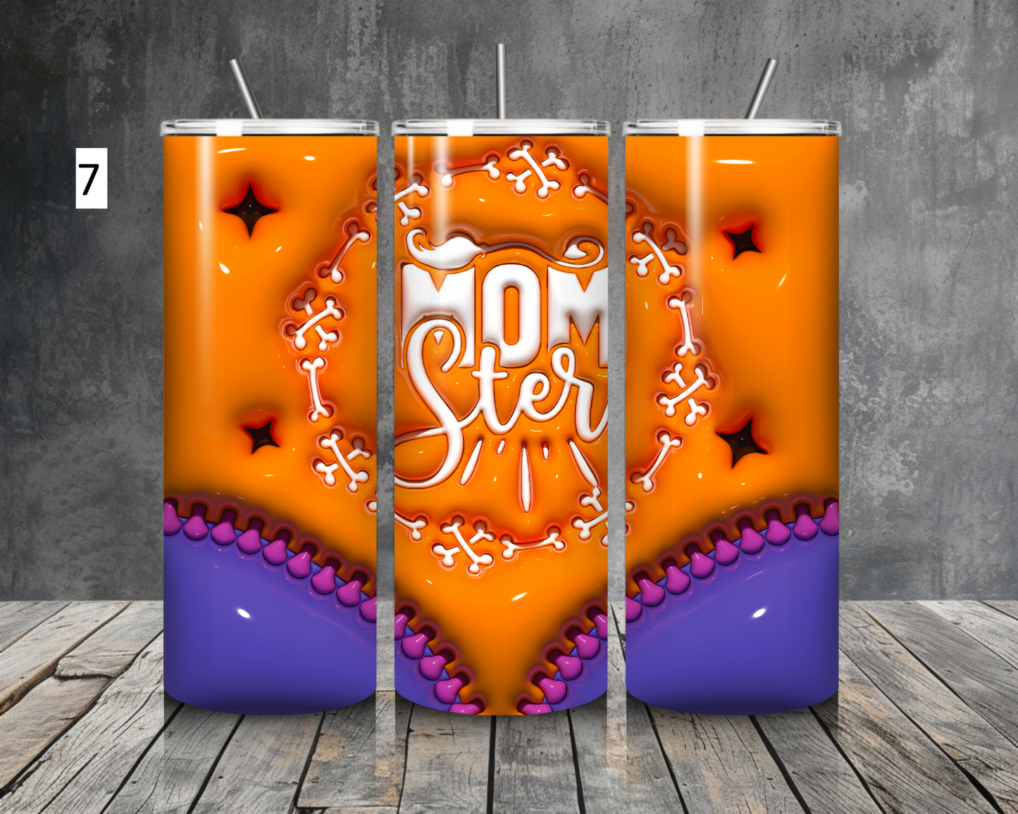 Spooky Halloween inspired 20oz stainless steel tumbler (various colours)