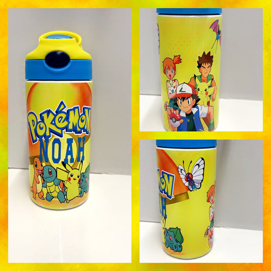 "Pokémon" designed tumbler - Kids stainless steel 12oz water bottle