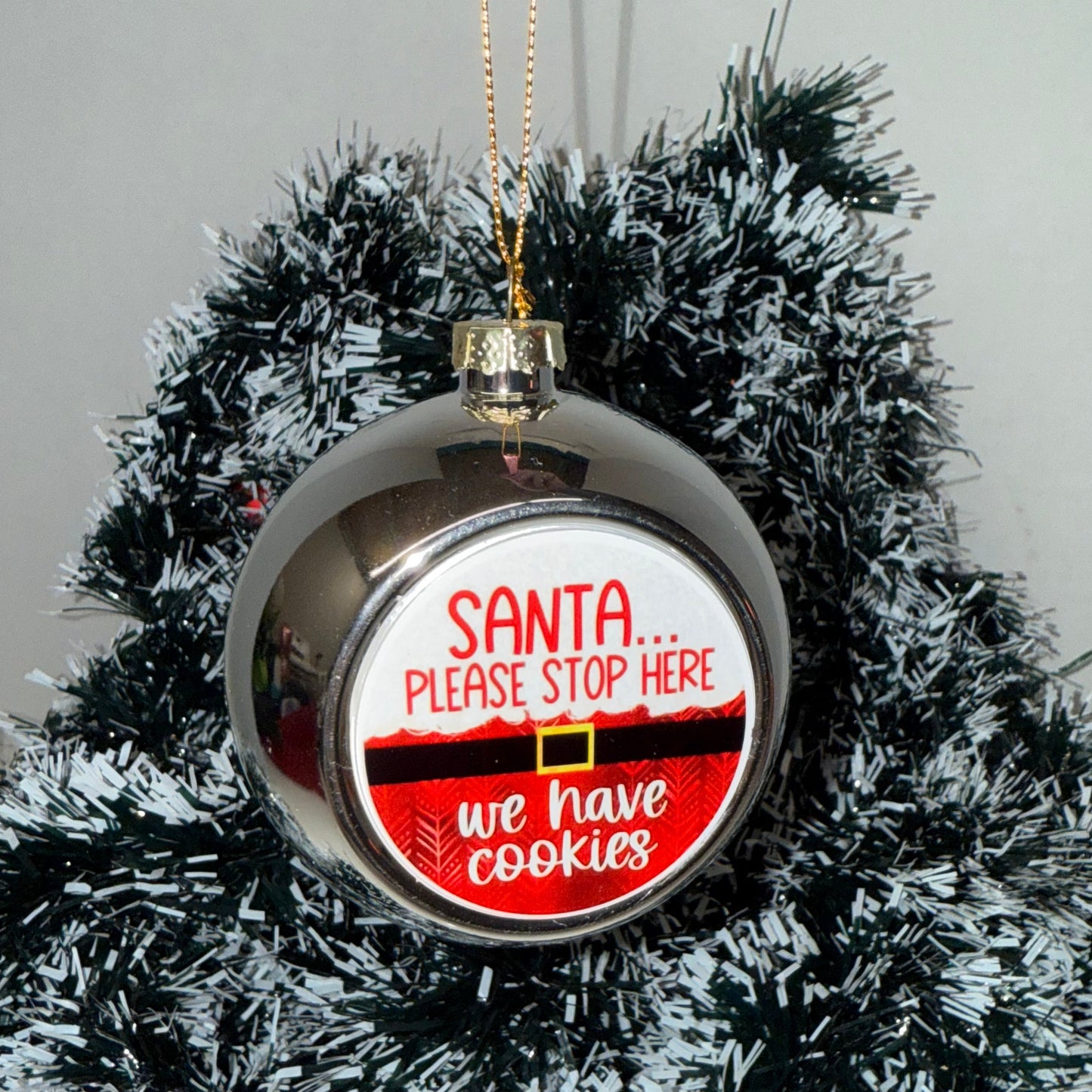 Multiple coloured customisable Xmas Bauble