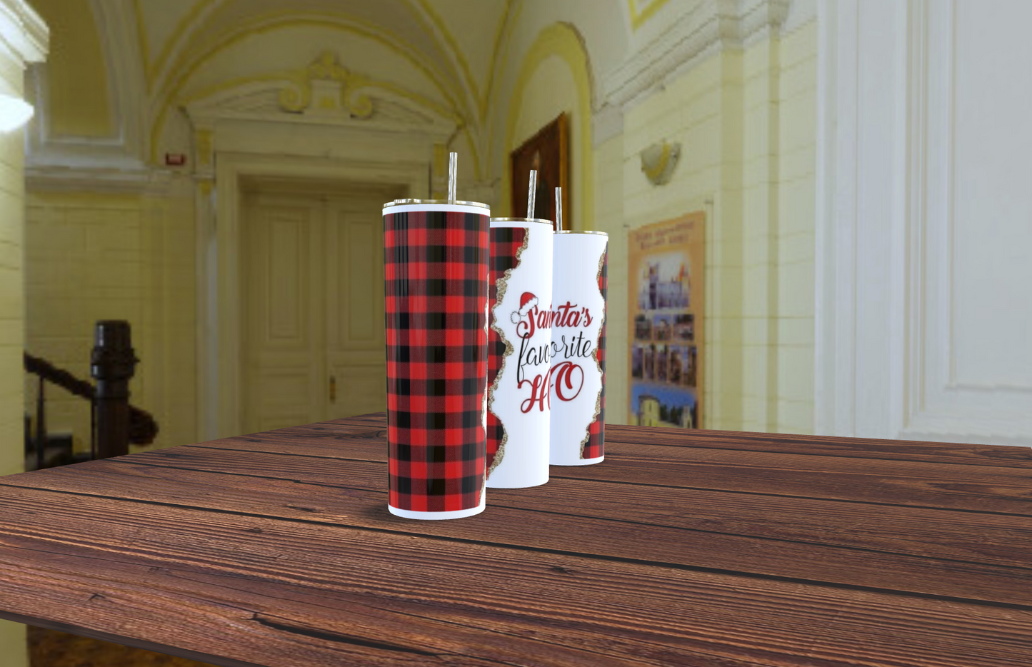 Santas Favorite Ho - 20oz stainless steel tumbler - Customisable