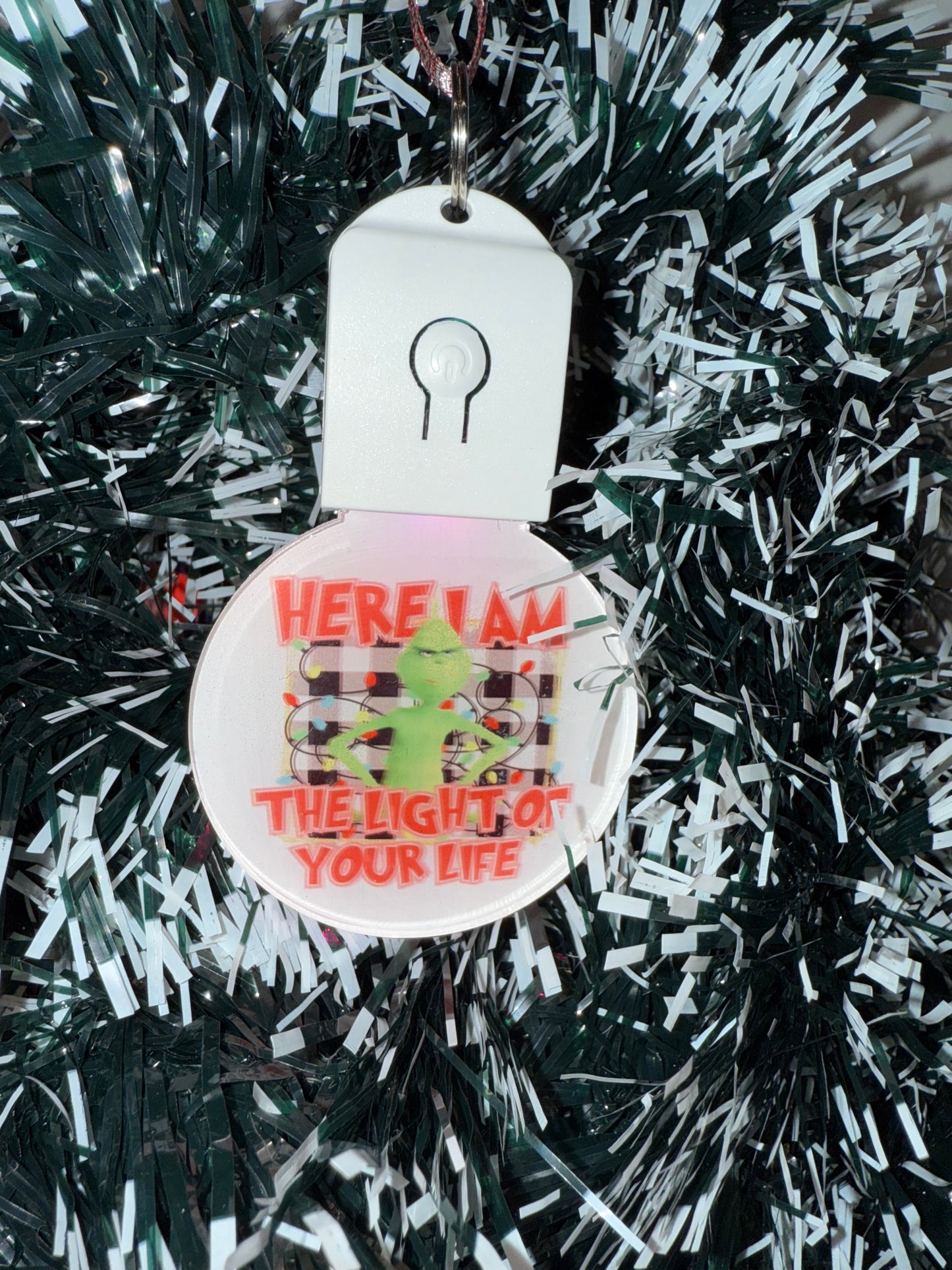 LED keychain/Xmas bauble - customisable