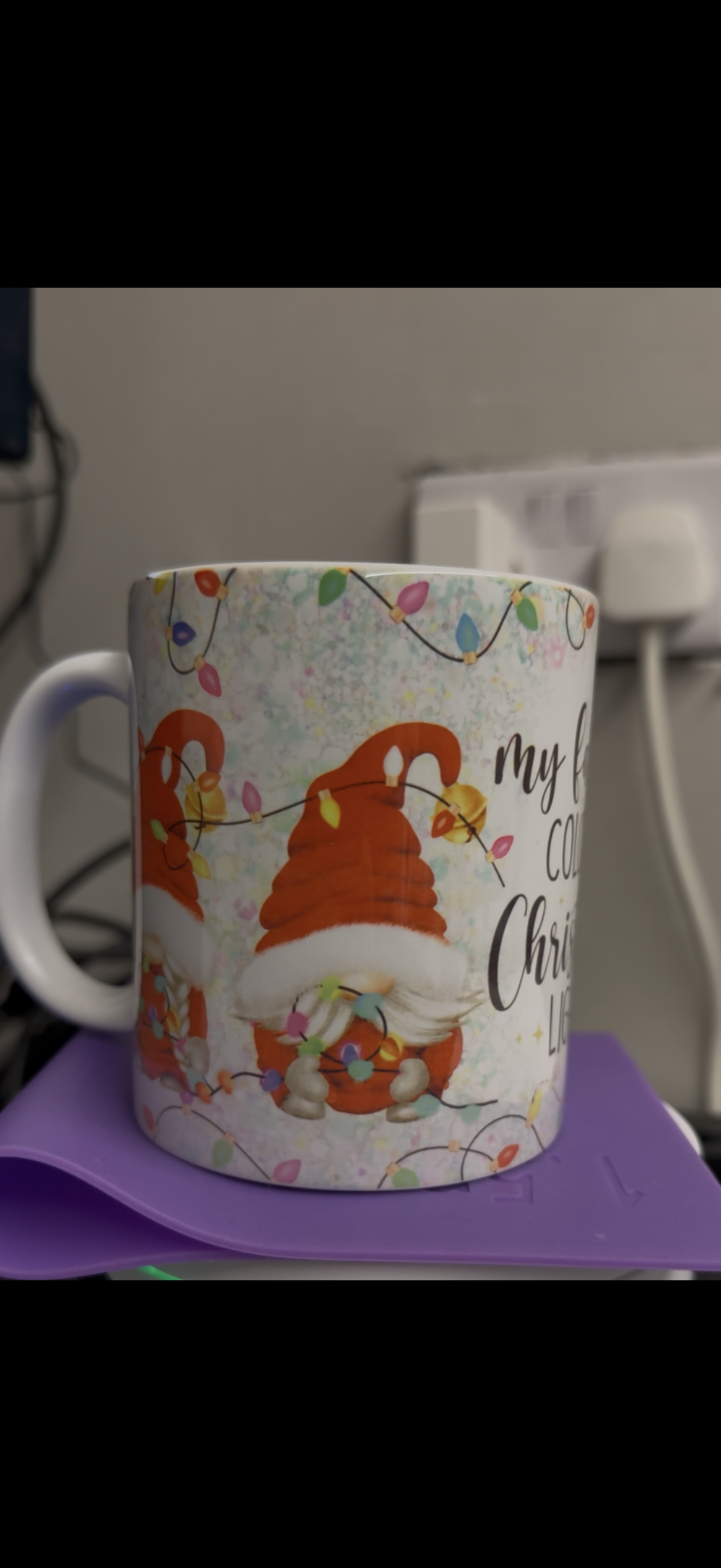 My favourite color is Christmas lights 11oz mug