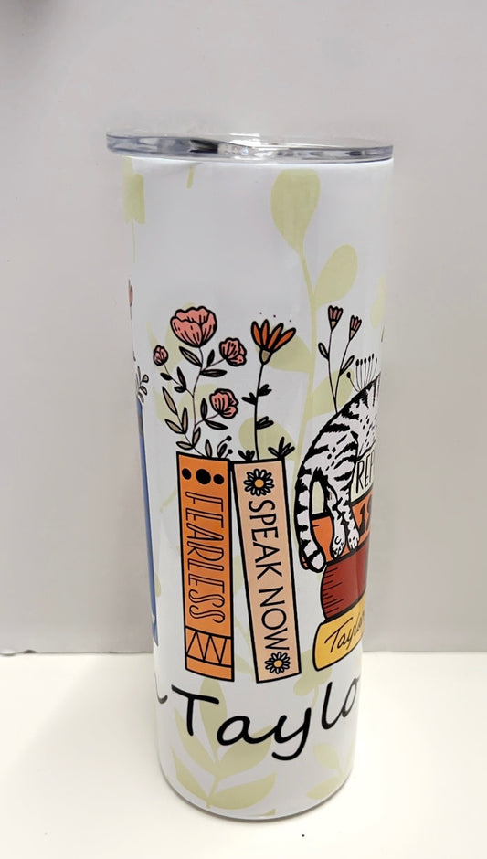 "Taylor’s version" themed tumbler - 20oz stainless steal tumbler with straw