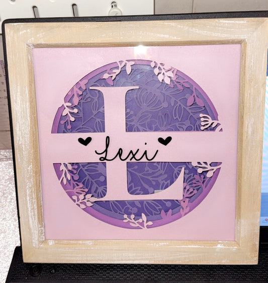 3D Name Shadow Box - Customisable