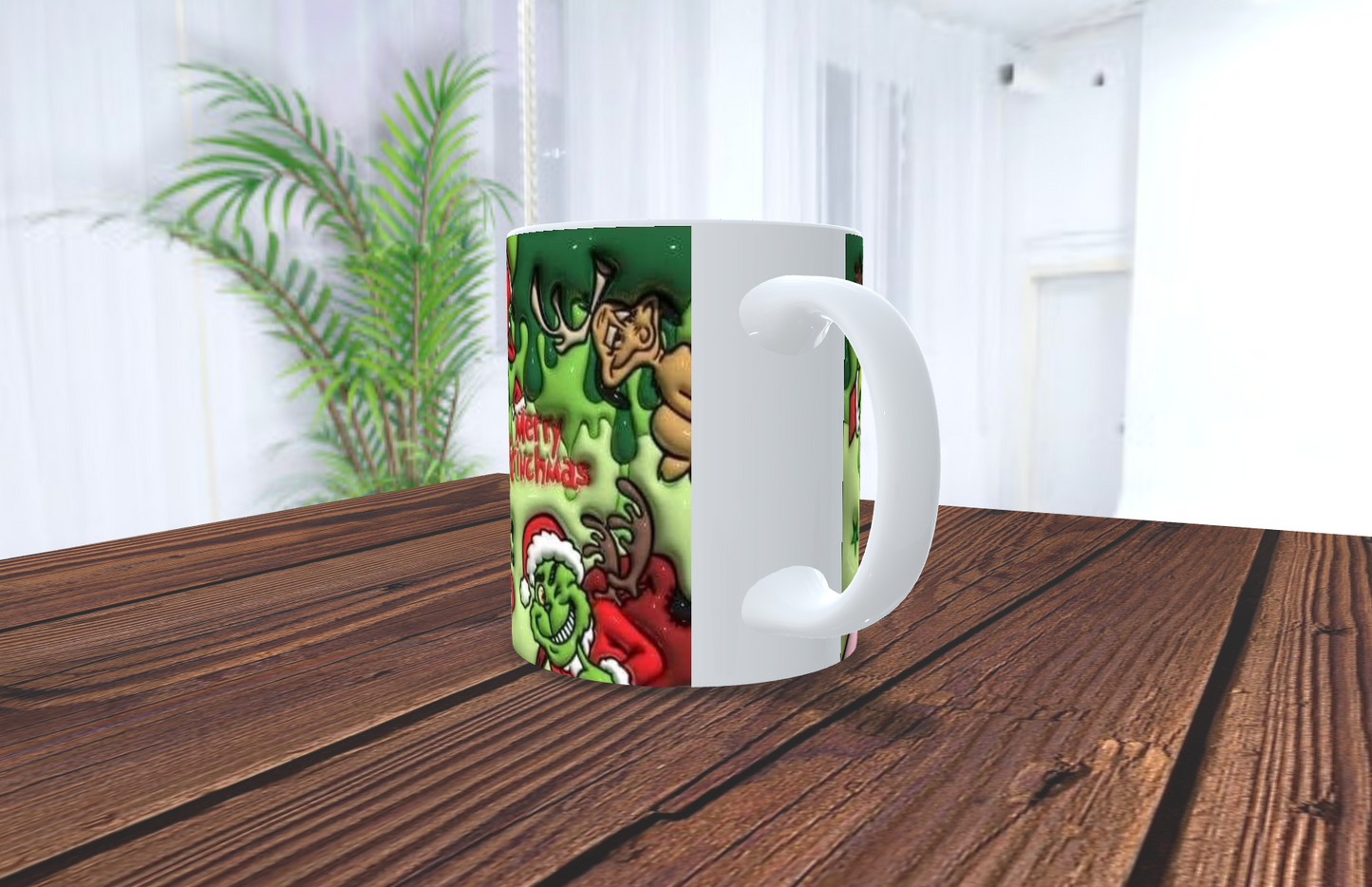 Grinch themed 11oz mug