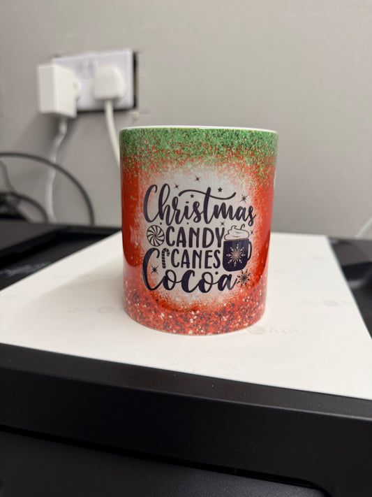 Christmas Candy Canes Cocoa 11oz mug
