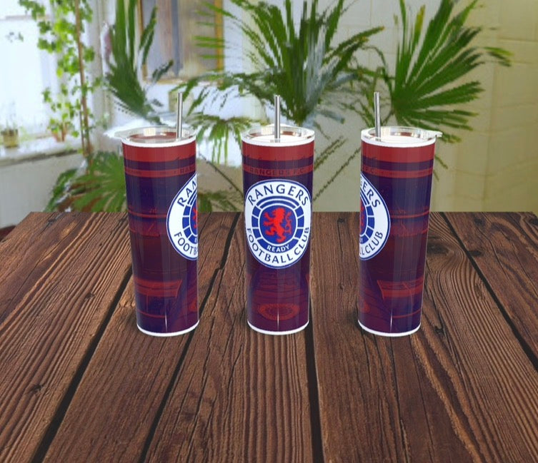 Football 20oz stainless steel tumblers - various designs