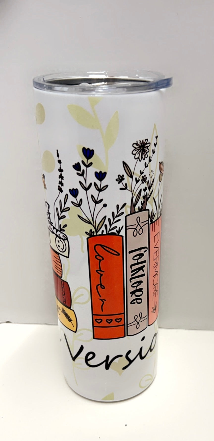 "Taylor’s version" themed tumbler - 20oz stainless steal tumbler with straw