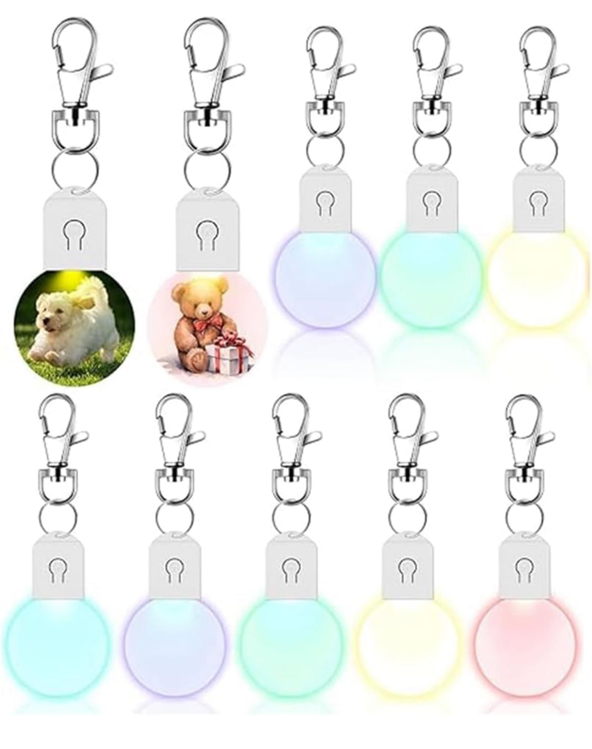 LED keychain/Xmas bauble - customisable