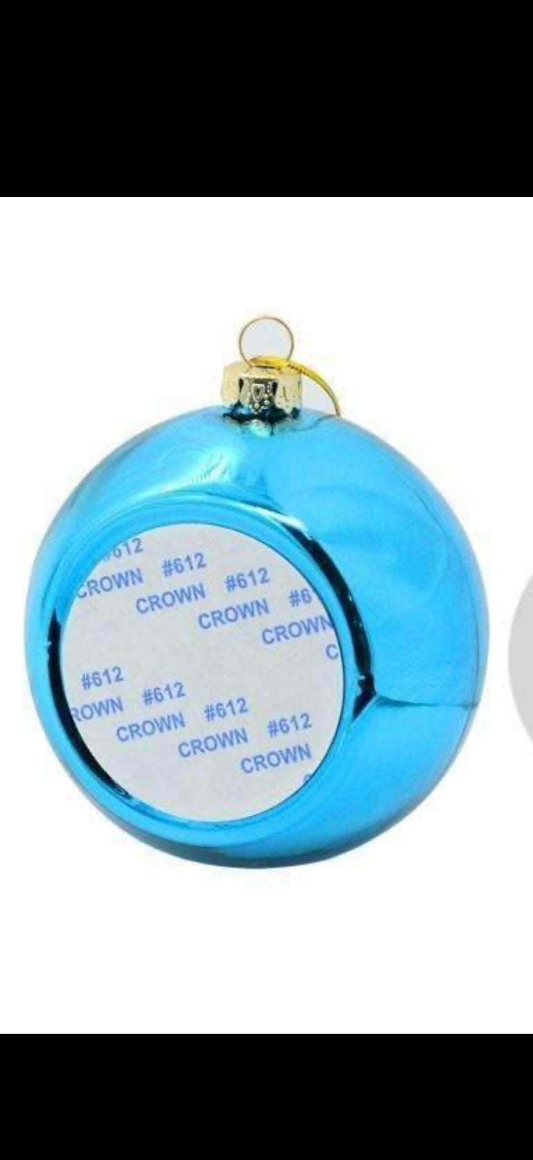 Multiple coloured customisable Xmas Bauble
