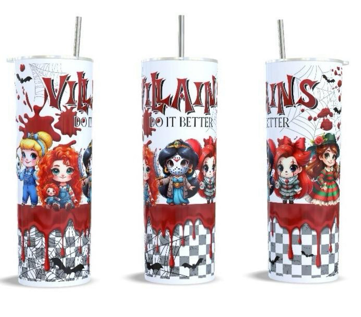 Villains do it better - 20oz stainless steel tumbler