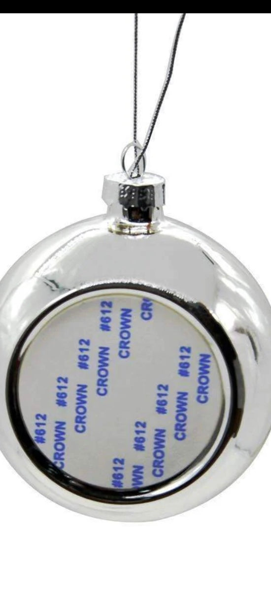 Multiple coloured customisable Xmas Bauble