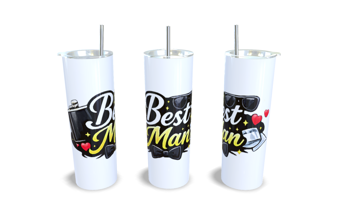 Best Man - 20oz Stainless Steel Tumbler - Customisable