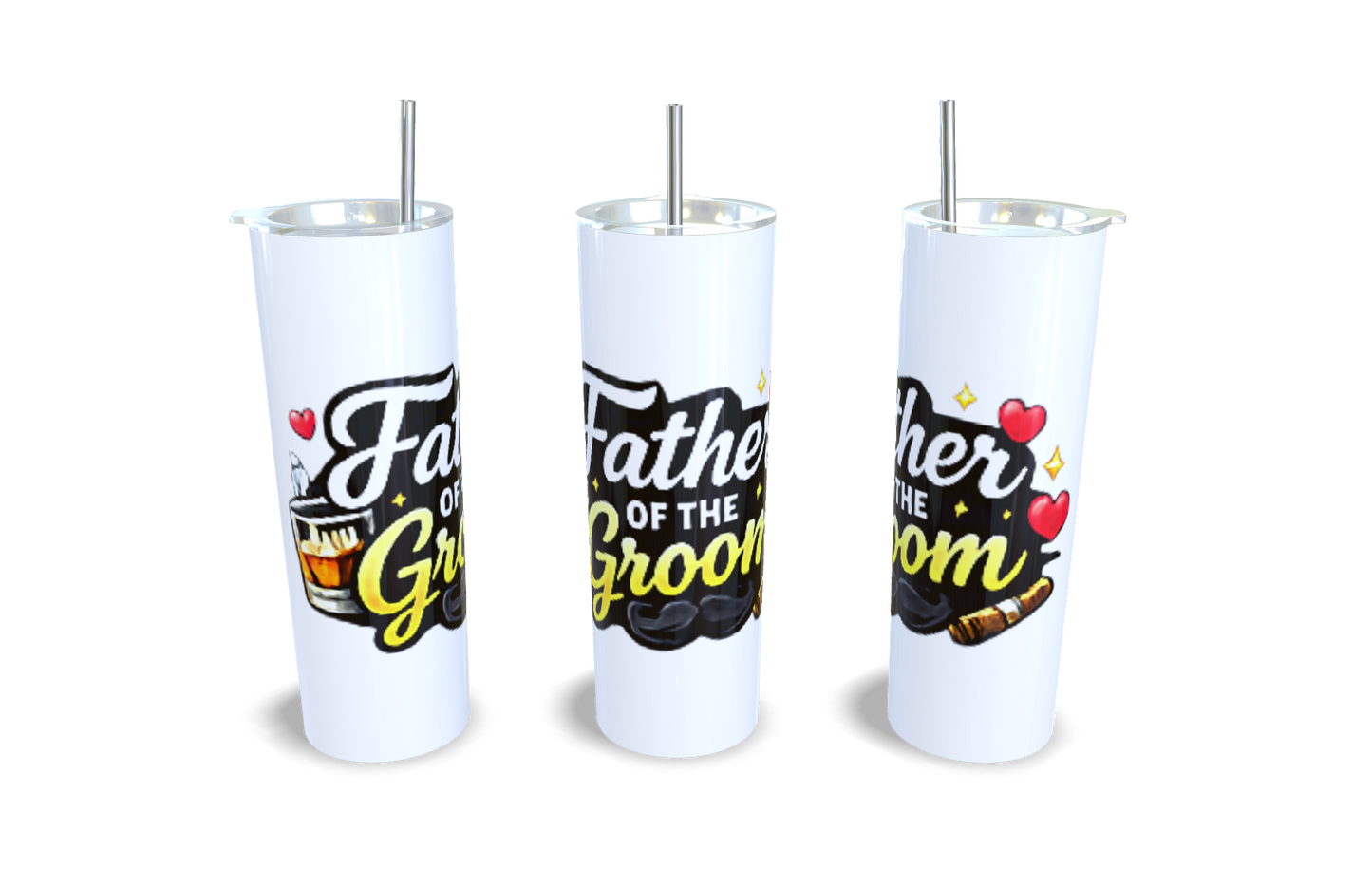 Father of the Groom - 20oz Stainless Steel Tumbler - Customisable