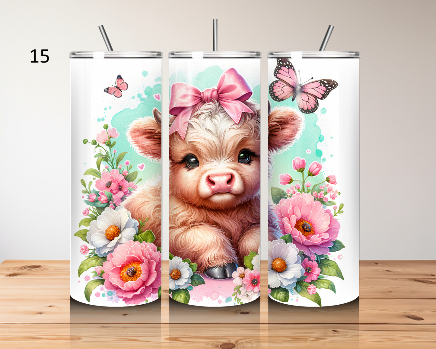 Highland cow-20oz stainless steel tumbler (various colours)