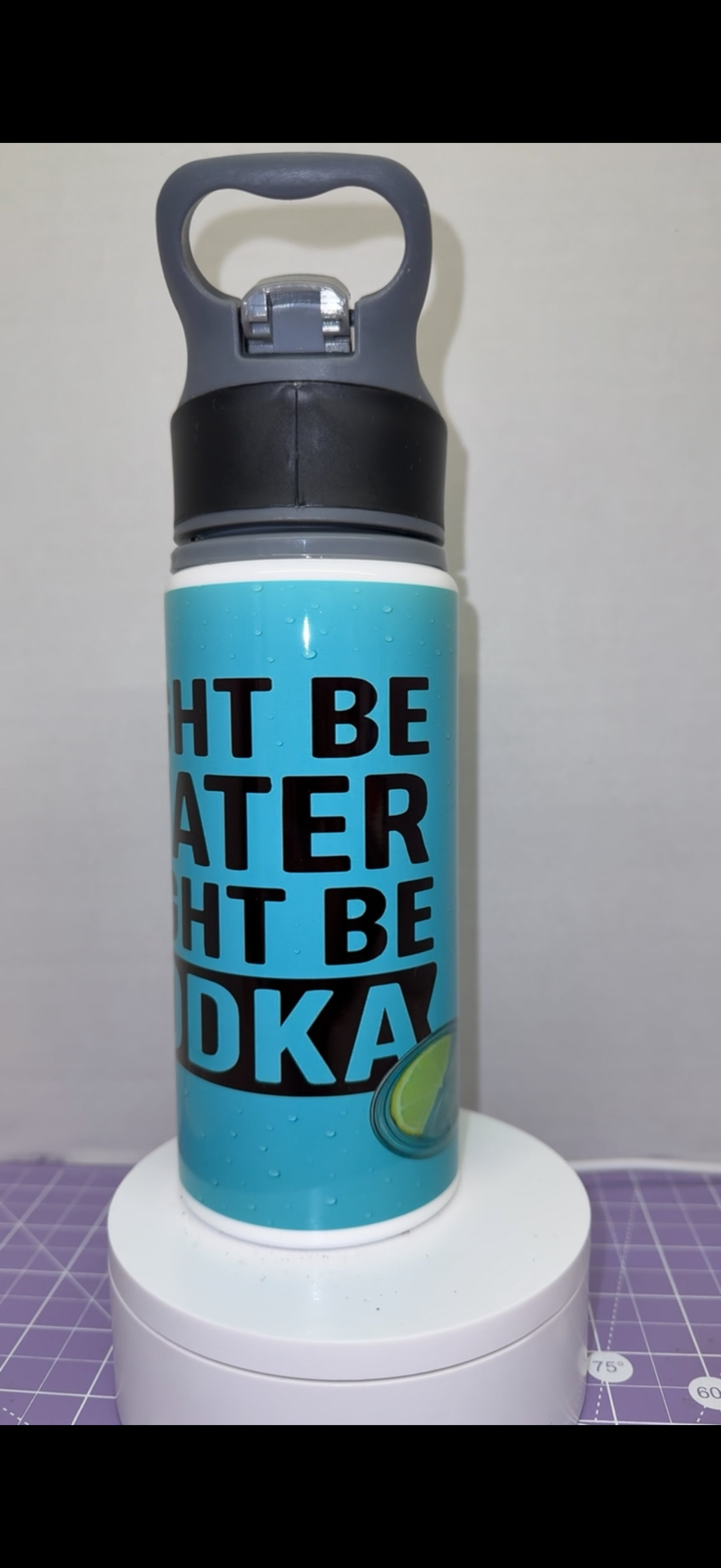 Might Be Water, Might Be Vodka - 650ml Aliminium Water Bottle
