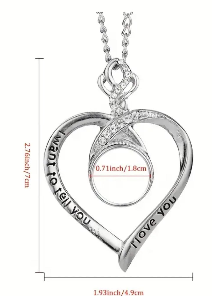 I Want To Tell You, I Love You - Necklace - Customisable