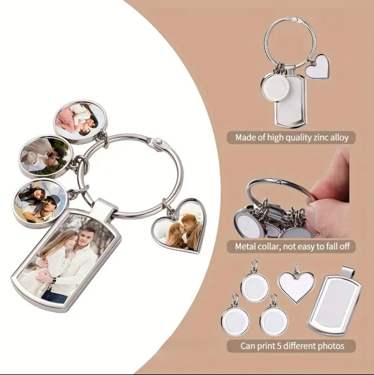 Keychain With 5 Part Customisation - Customisable