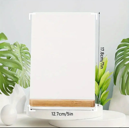 Photo Frame with Wooden Base - Customisable