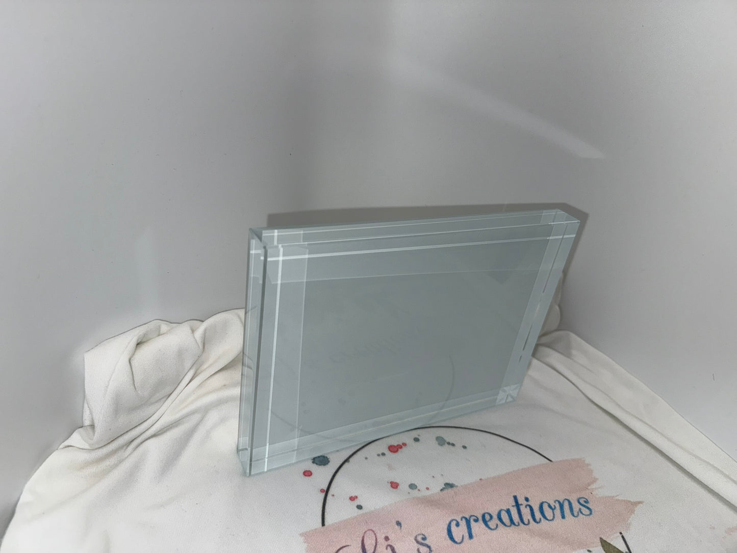Photo Crystal - Large Rectangle - 13cm x 18cm - Customisable