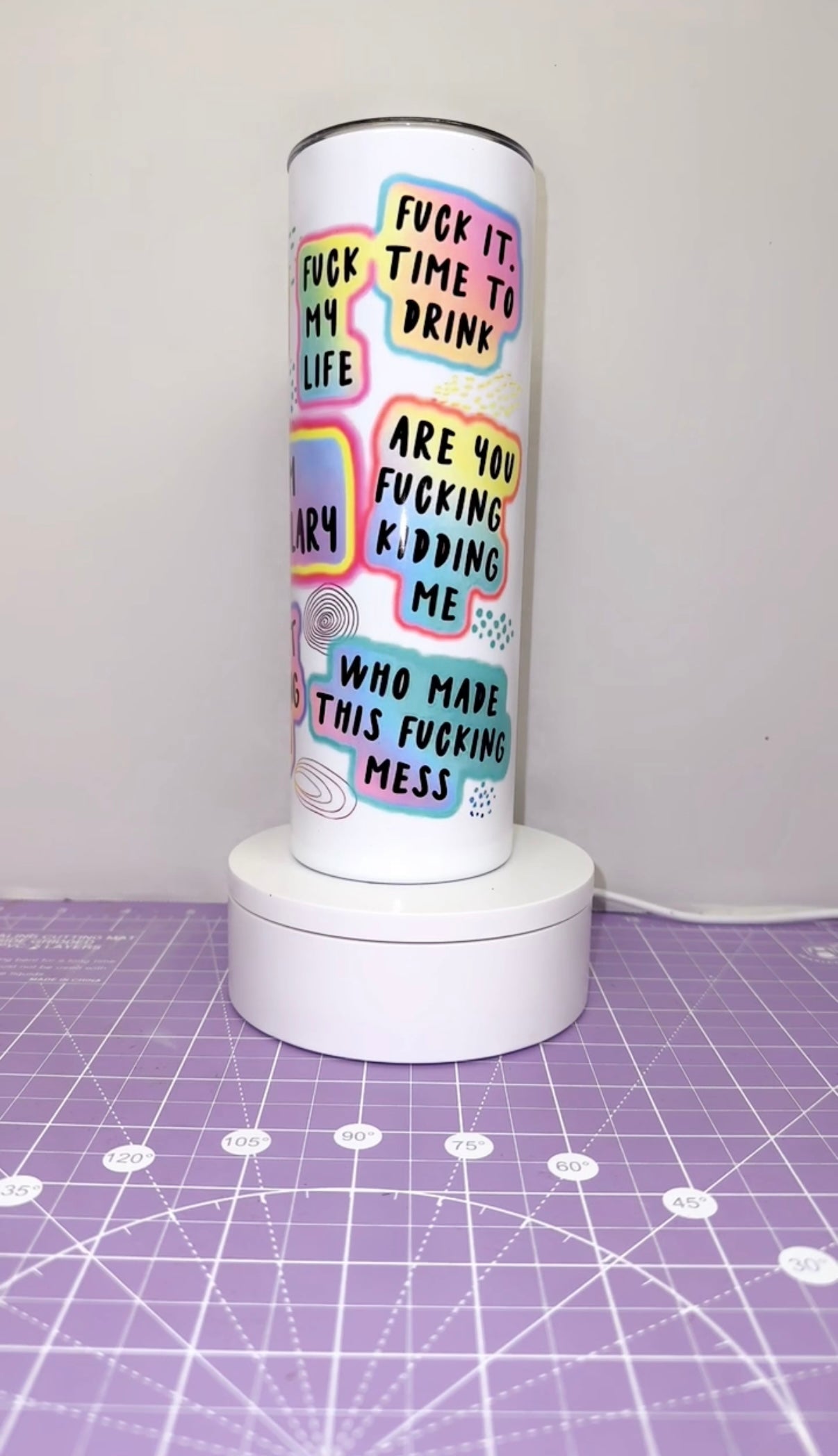 Moms Vocabulary- 20oz stainless steel tumbler