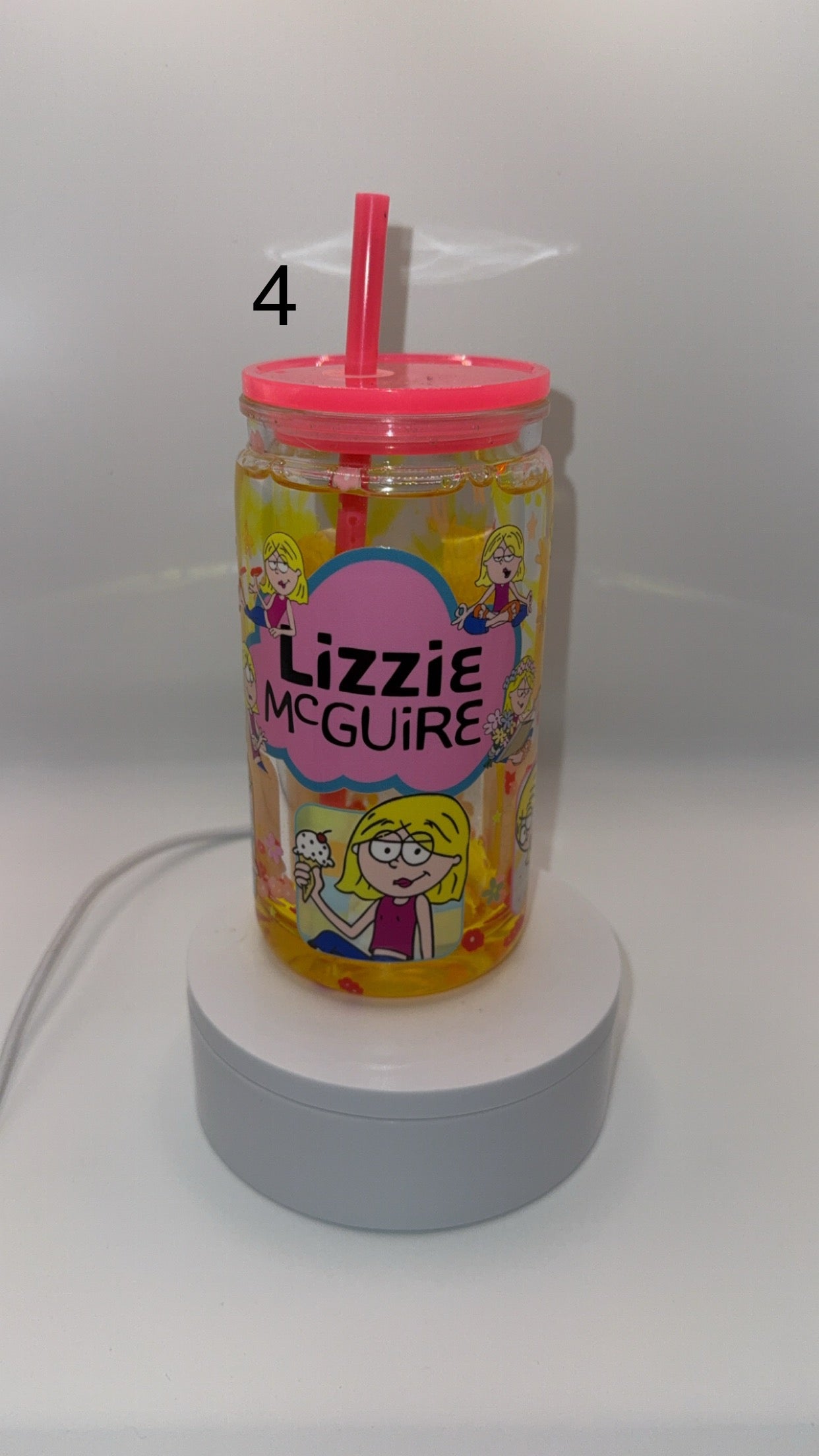 Premade 16oz Libby Cup Snow Globe and Lava Drip Glitter and Liquid Handmade Tumblers Drinkware Classic Beverage