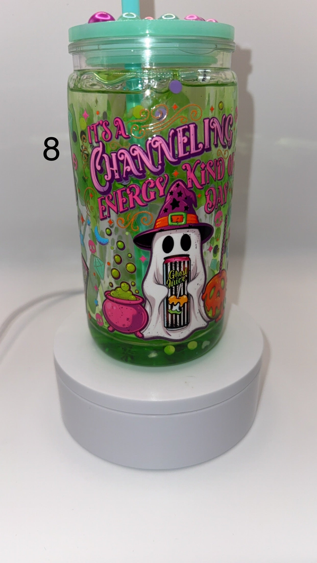 Premade 16oz Libby Cup Snow Globe and Lava Drip Glitter and Liquid Handmade Tumblers Drinkware Classic Beverage