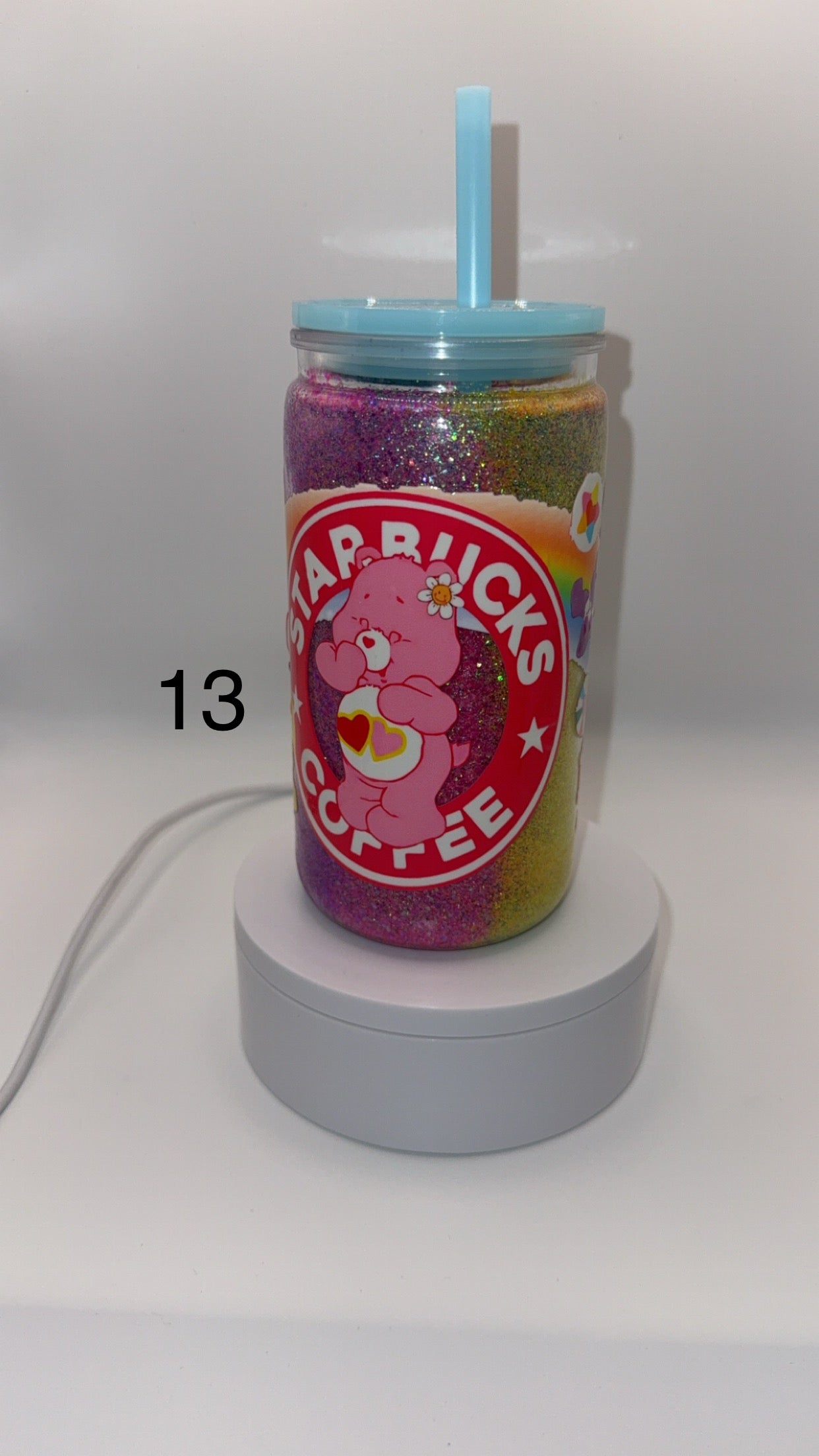 Premade 16oz Libby Cup Snow Globe and Lava Drip Glitter and Liquid Handmade Tumblers Drinkware Classic Beverage