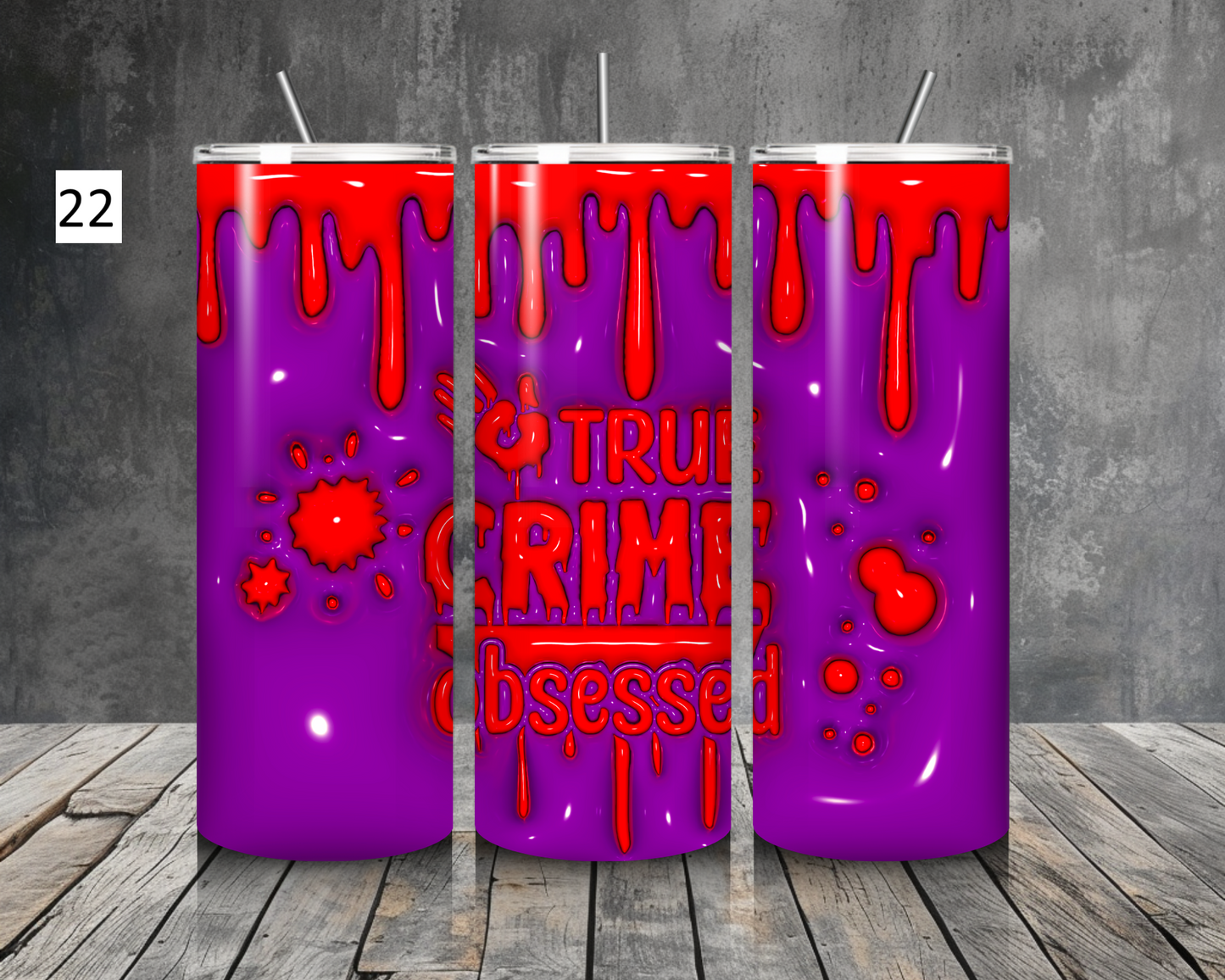 Spooky Halloween inspired 20oz stainless steel tumbler (various colours)