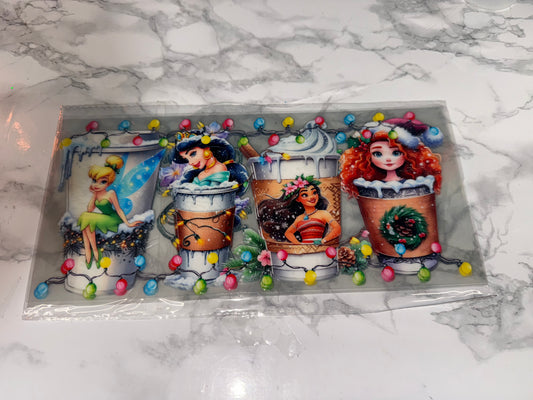 Xmas frosted drinks with princesses