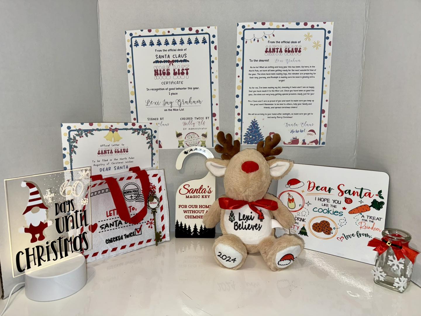 Personalised Christmas Bundle - Perfect Gifts for your little one for welcoming Santa Claus