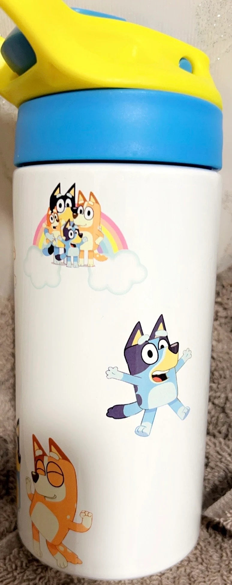 "Bluey" design - 12oz stainless steel kids water bottle