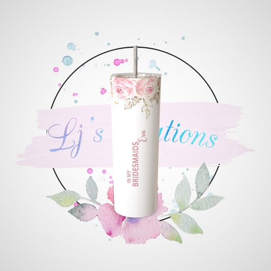 In My Bridesmaid Era - Floral Design - 20oz Stainless Steel Tumbler